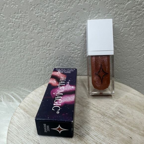 $10 🌙 Half Magic Drip Glitter Lip Gloss In Brownie Magic‎ 🆕 FULL SZ - Picture 3 of 5